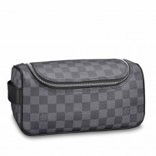 Louis Vuitton Toiletry Pouch In Damier Graphite Canvas N47625 Louis Vuitton Toiletry Pouch In Damier Graphite Canvas N47625