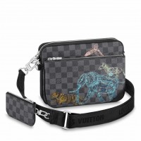Louis Vuitton Trio Messenger Bag In Damier Graphite Canvas N58040 Louis Vuitton Trio Messenger Bag In Damier Graphite Canvas N58040