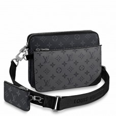 Louis Vuitton Trio Messenger Bag In Monogram Eclipse Canvas M69443 Louis Vuitton Trio Messenger Bag In Monogram Eclipse Canvas M69443