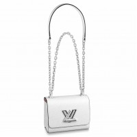Louis Vuitton Twist Mini Bag In White Epi Leather M56118 Louis Vuitton Twist Mini Bag In White Epi Leather M56118