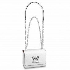 Louis Vuitton Twist Mini Bag In White Epi Leather M56118 Louis Vuitton Twist Mini Bag In White Epi Leather M56118