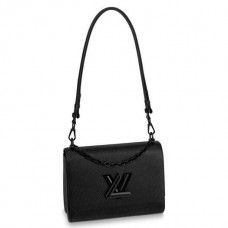 Louis Vuitton Twist MM Bag In All Black Epi Leather M53236 Louis Vuitton Twist MM Bag In All Black Epi Leather M53236