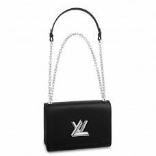 Louis Vuitton Twist MM Bag In Black Epi Leather M50282 Louis Vuitton Twist MM Bag In Black Epi Leather M50282