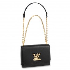 Louis Vuitton Twist MM Bag In Black Epi Leather M54804 Louis Vuitton Twist MM Bag In Black Epi Leather M54804