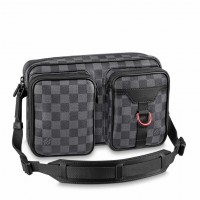 Louis Vuitton Utility Messenger In Damier Graphite Canvas N40280 Louis Vuitton Utility Messenger In Damier Graphite Canvas N40280