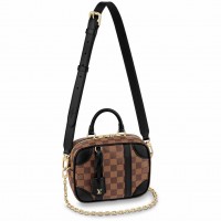 Louis Vuitton Valisette Souple BB Bag In Damier Ebene Canvas N50063