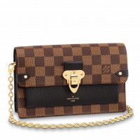 Louis Vuitton Vavin Chain Wallet In Damier Ebene Canvas N60221 Louis Vuitton Vavin Chain Wallet In Damier Ebene Canvas N60221