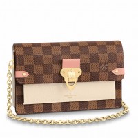 Louis Vuitton Vavin Chain Wallet In Damier Ebene Canvas N60237 Louis Vuitton Vavin Chain Wallet In Damier Ebene Canvas N60237