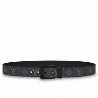 Louis Vuitton Voyager 35mm Belt In Monogram Eclipse Canvas M0043T Louis Vuitton Voyager 35mm Belt In Monogram Eclipse Canvas M0043T