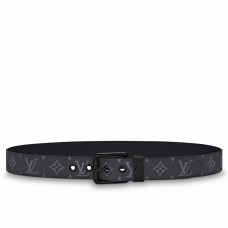 Louis Vuitton Voyager 35mm Belt In Monogram Eclipse Canvas M0043T