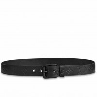 Louis Vuitton Voyager 35mm Belt In Monogram Shadow Leather M0281V Louis Vuitton Voyager 35mm Belt In Monogram Shadow Leather M0281V