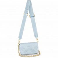 Louis Vuitton Wallet On Strap In Bubblegram Leather M81399 Louis Vuitton Wallet On Strap In Bubblegram Leather M81399