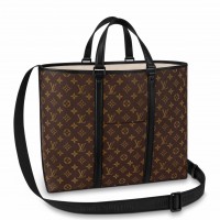 Louis Vuitton Weekend Tote GM In Monogram Macassar Canvas M45733 Louis Vuitton Weekend Tote GM In Monogram Macassar Canvas M45733