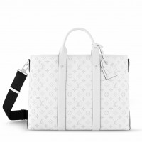 Louis Vuitton Weekend Tote NM In White Monogram Canvas M30919 Louis Vuitton Weekend Tote NM In White Monogram Canvas M30919