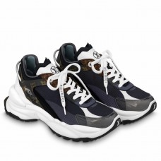 Louis Vuitton Women's Run 55 Sneakers In Black Technical Materials