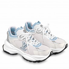 Louis Vuitton Women's Run 55 Sneakers In Blue Materials