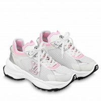 Louis Vuitton Women's Run 55 Sneakers In Pink Materials Louis Vuitton Women's Run 55 Sneakers In Pink Materials