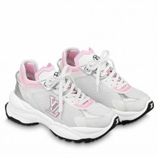 Louis Vuitton Women's Run 55 Sneakers In Pink Materials