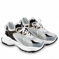 Louis Vuitton Women's Run 55 Sneakers In White Technical Materials