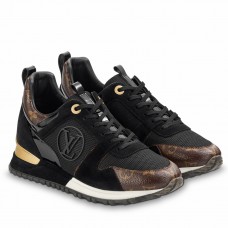 Louis Vuitton Women's Run Away Sneakers In Monogram Suede
