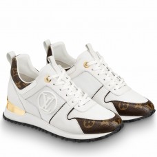 Louis Vuitton Women's Run Away Sneakers In White Leather
