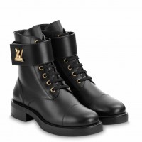 Louis Vuitton Wonderland Ranger Boot In Black Calfskin