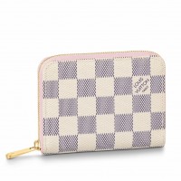 Louis Vuitton Zippy Coin Purse In Damier Azur Canvas N60229 Louis Vuitton Zippy Coin Purse In Damier Azur Canvas N60229