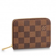 Louis Vuitton Zippy Coin Purse In Damier Ebene Canvas N63070