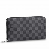 Louis Vuitton Zippy Organizer In Damier Graphite Canvas N60111