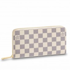 Louis Vuitton Zippy Wallet In Damier Azur Canvas N41660
