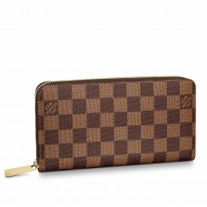 Louis Vuitton Zippy Wallet In Damier Ebene Canvas N41661