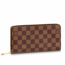 Louis Vuitton Zippy Wallet In Damier Ebene Canvas N60046