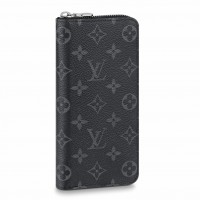 Louis Vuitton Zippy Wallet Vertical In Monogram Eclipse Canvas M62295 Louis Vuitton Zippy Wallet Vertical In Monogram Eclipse Canvas M62295