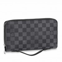 Louis Vuitton Zippy XL Wallet In Damier Graphite Canvas N41503 Louis Vuitton Zippy XL Wallet In Damier Graphite Canvas N41503