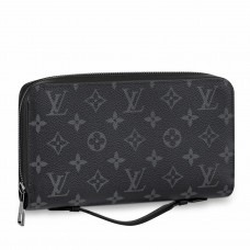 Louis Vuitton Zippy XL Wallet In Monogram Eclipse Canvas M61698