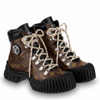 Louis VuittonRuby Flat Ranger Boots In Monogram Canvas